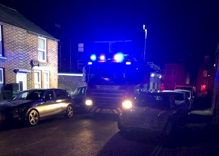 FIREFIGHTERS ATTEND SMALL GARDEN FIRE IN NEWPORT
