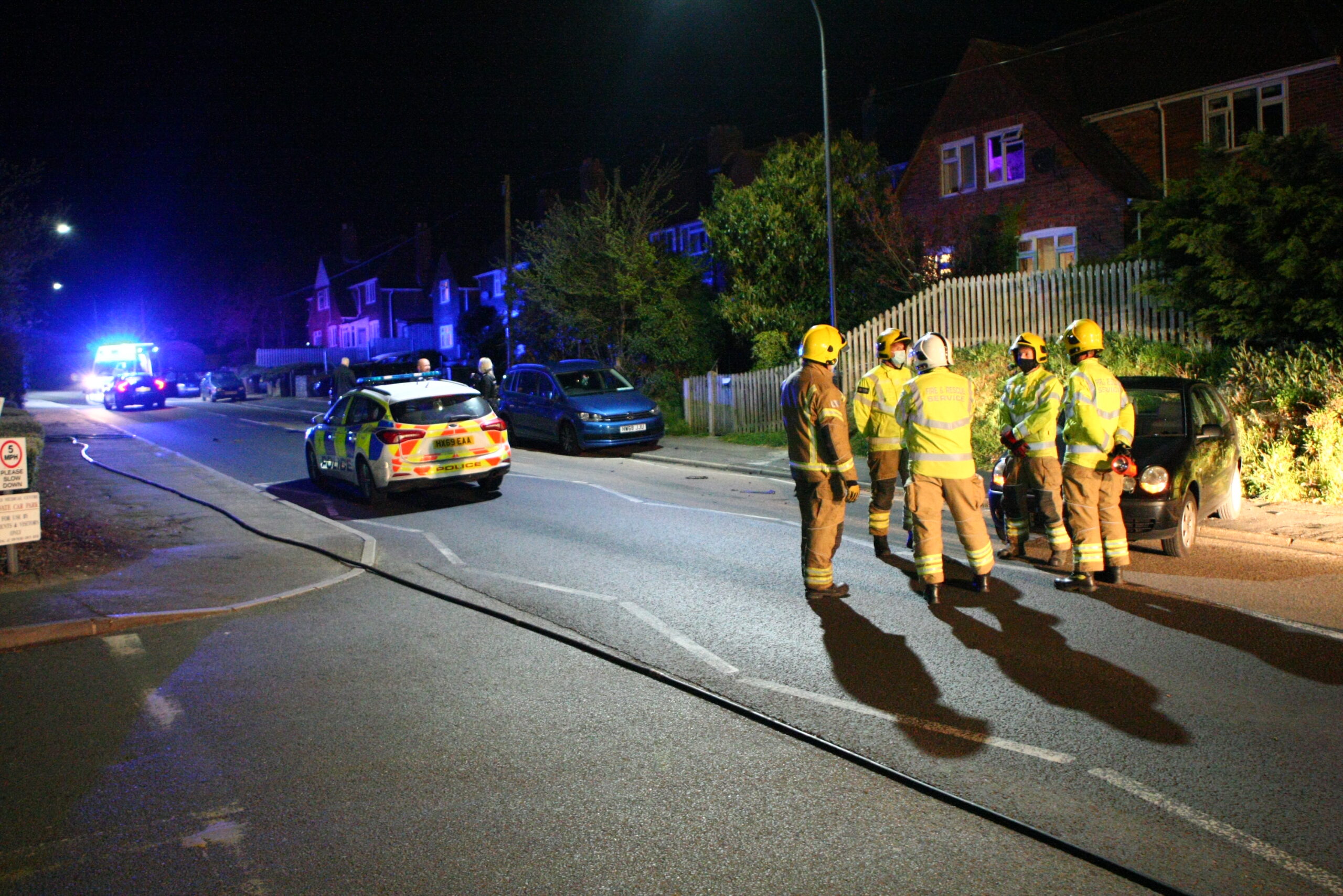 DRIVER NICKED AS MULTIPLE CARS DAMAGED IN COWES CRASH