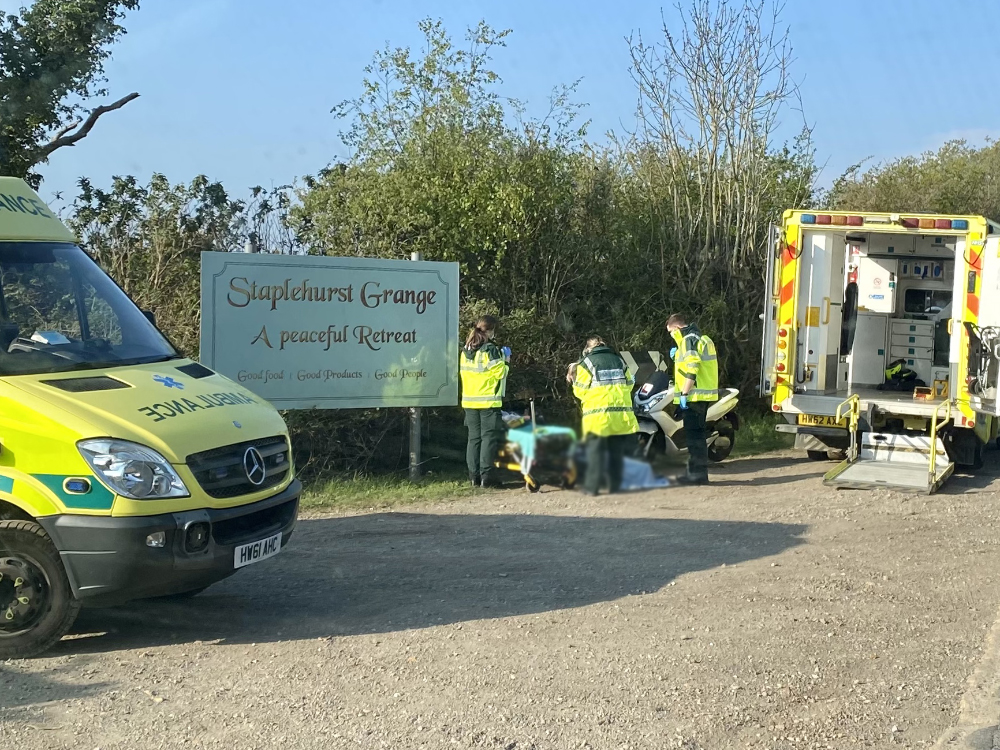 WITNESS APPEAL AS MOTORCYCLIST SERIOUSLY INJURED ON OUTSKIRTS OF NEWPORT
