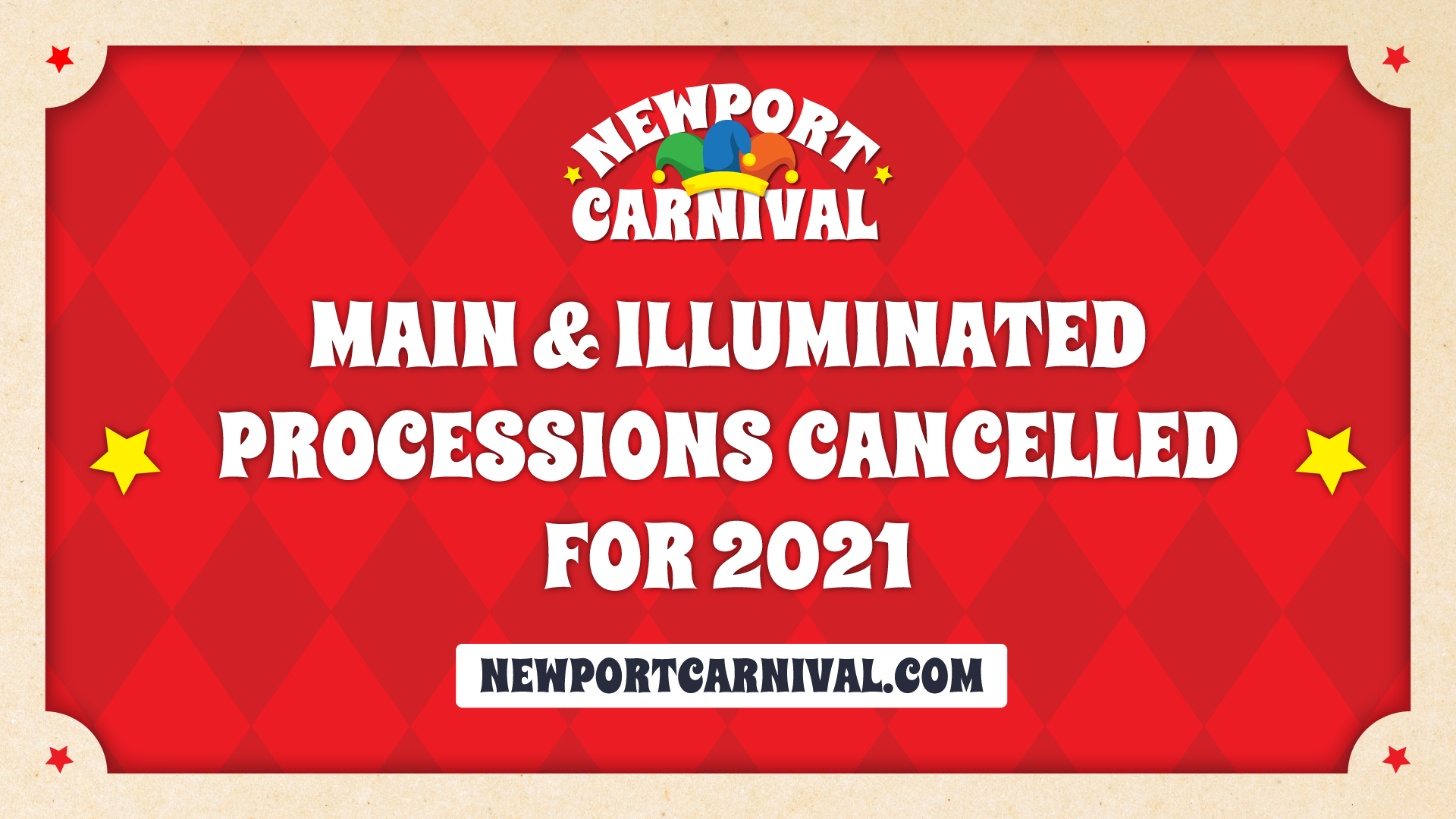 NEWPORT CARNIVAL CANCELS SUMMER PROCESSIONS FOR THE SECOND YEAR RUNNING