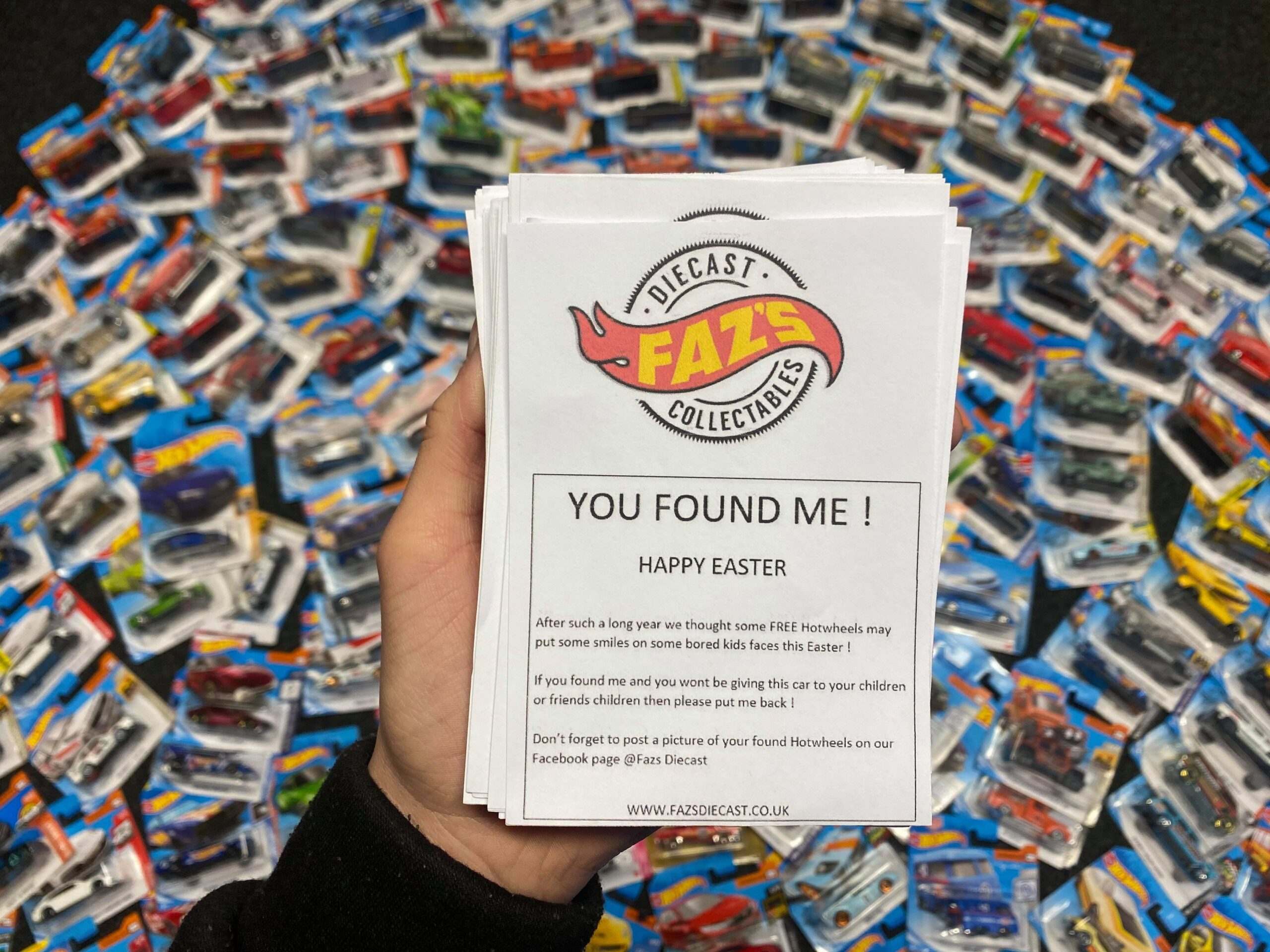 LOCAL BUSINESS GIVES CHILDREN THE CHANCE TO HUNT FOR THE HOTWHEELS