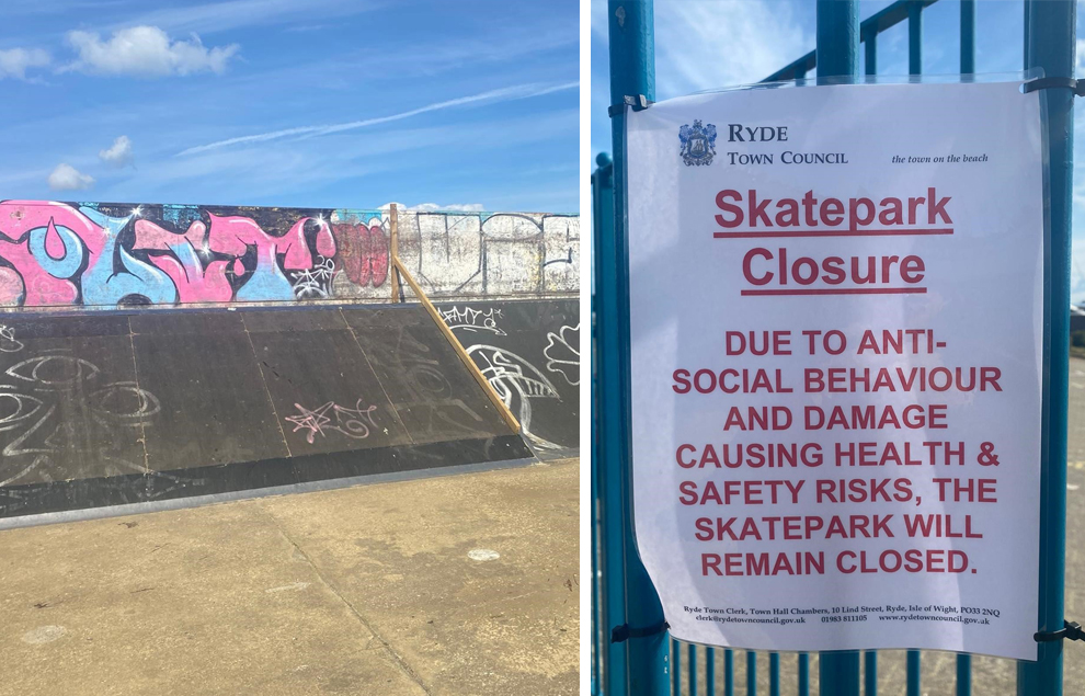 SKATERS HIT BACK AFTER ‘VANDALISM’ CLOSES RYDE SKATE PARK