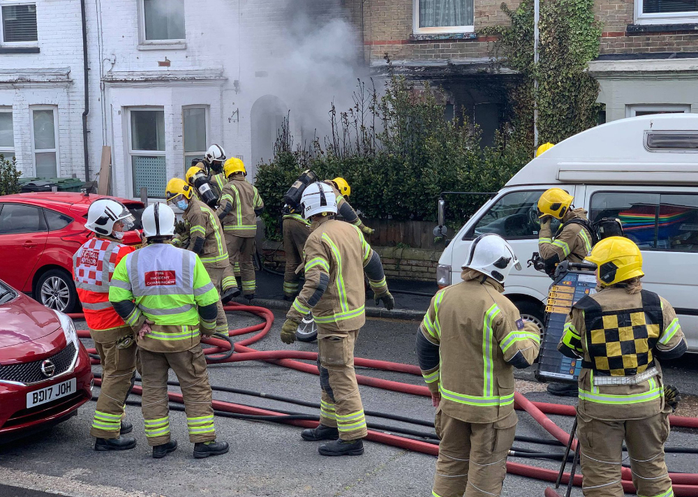 3 TREATED FOR SMOKE INHALATION AFTER HOUSE FIRE BREAKS OUT IN COWES