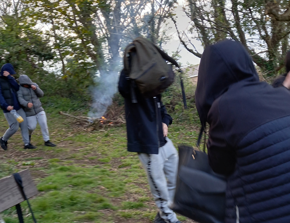 YOUTHS BLAMED FOR STARTING SMALL FIRE IN THE OPEN IN SHANKLIN