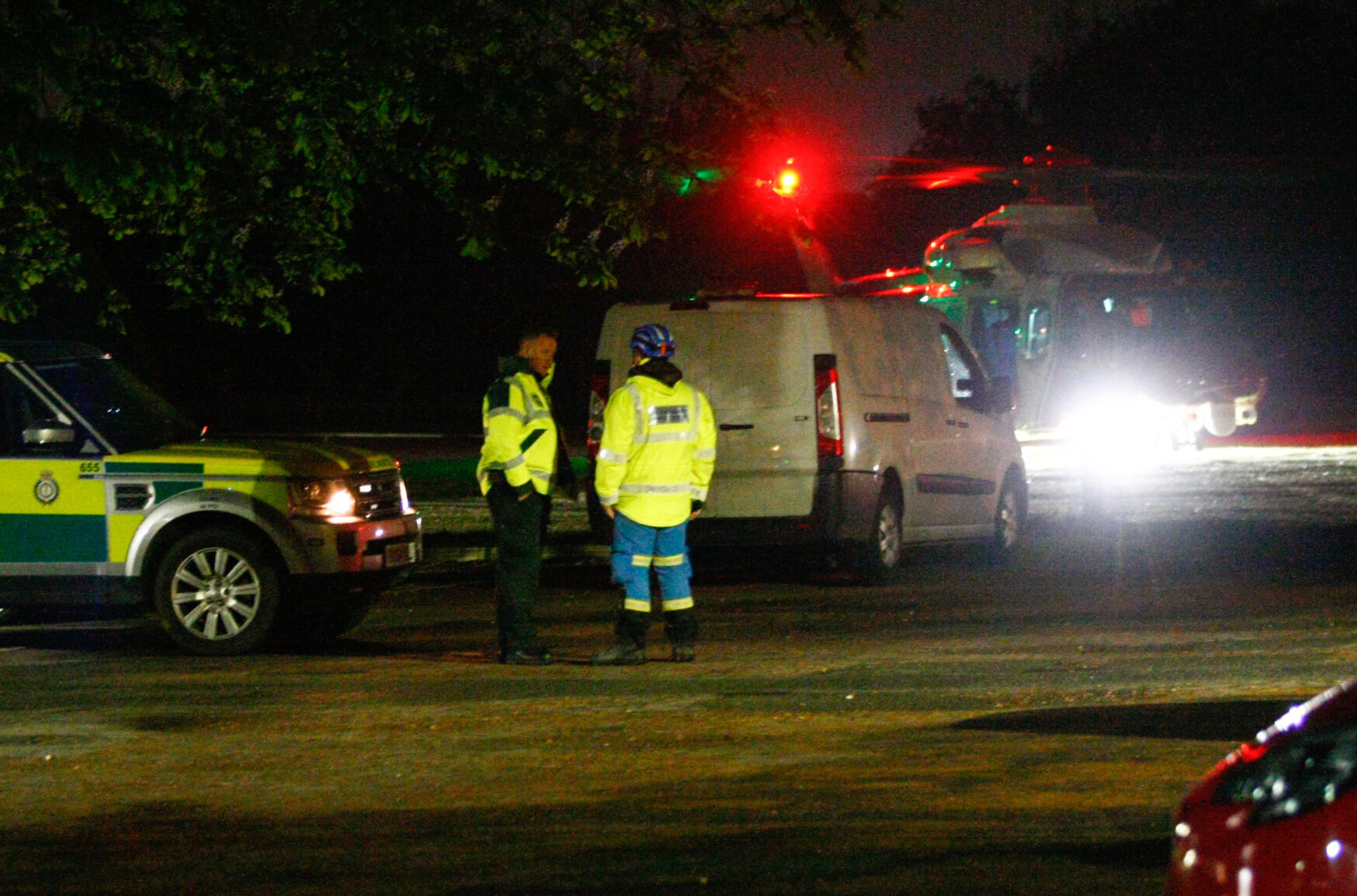 GROUNDED HELICOPTER LEADS TO IMPROMPTU MEDIVAC FROM SEACLOSE PARK