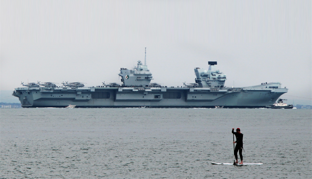 ROYAL NAVY FLAGSHIP HMS QUEEN ELIZABETH SETS SAIL ON FIRST OPERATIONAL DEPLOYMENT