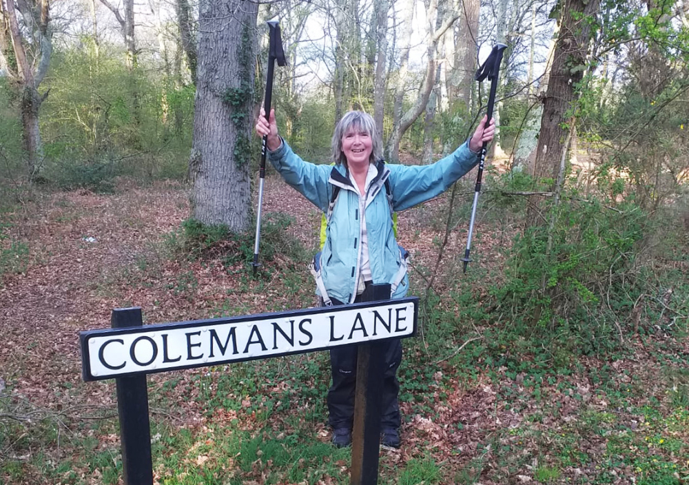 RUTH’S COASTAL WALK AROUND THE ISLE OF WIGHT RAISES ALMOST £3,000