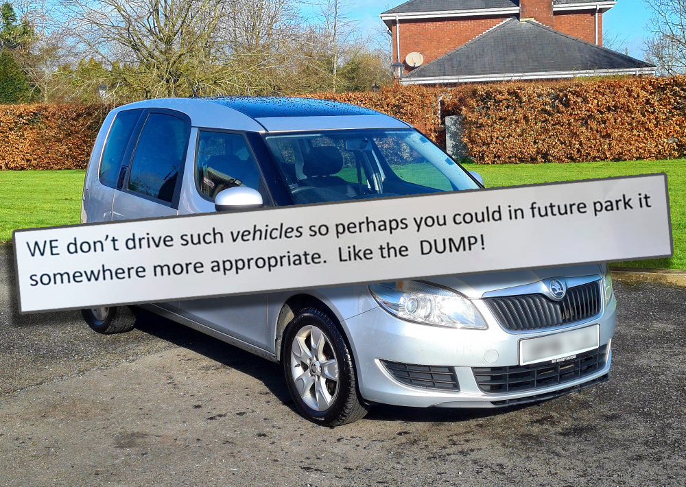 SNOBBERY AT IT’S FINEST! WOMAN GETS CAR SHAMED IN SHANKLIN