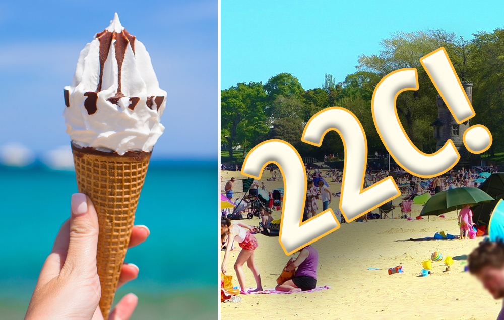 22C TEMPERATURES AND HIGH UV LEVELS FORECAST
