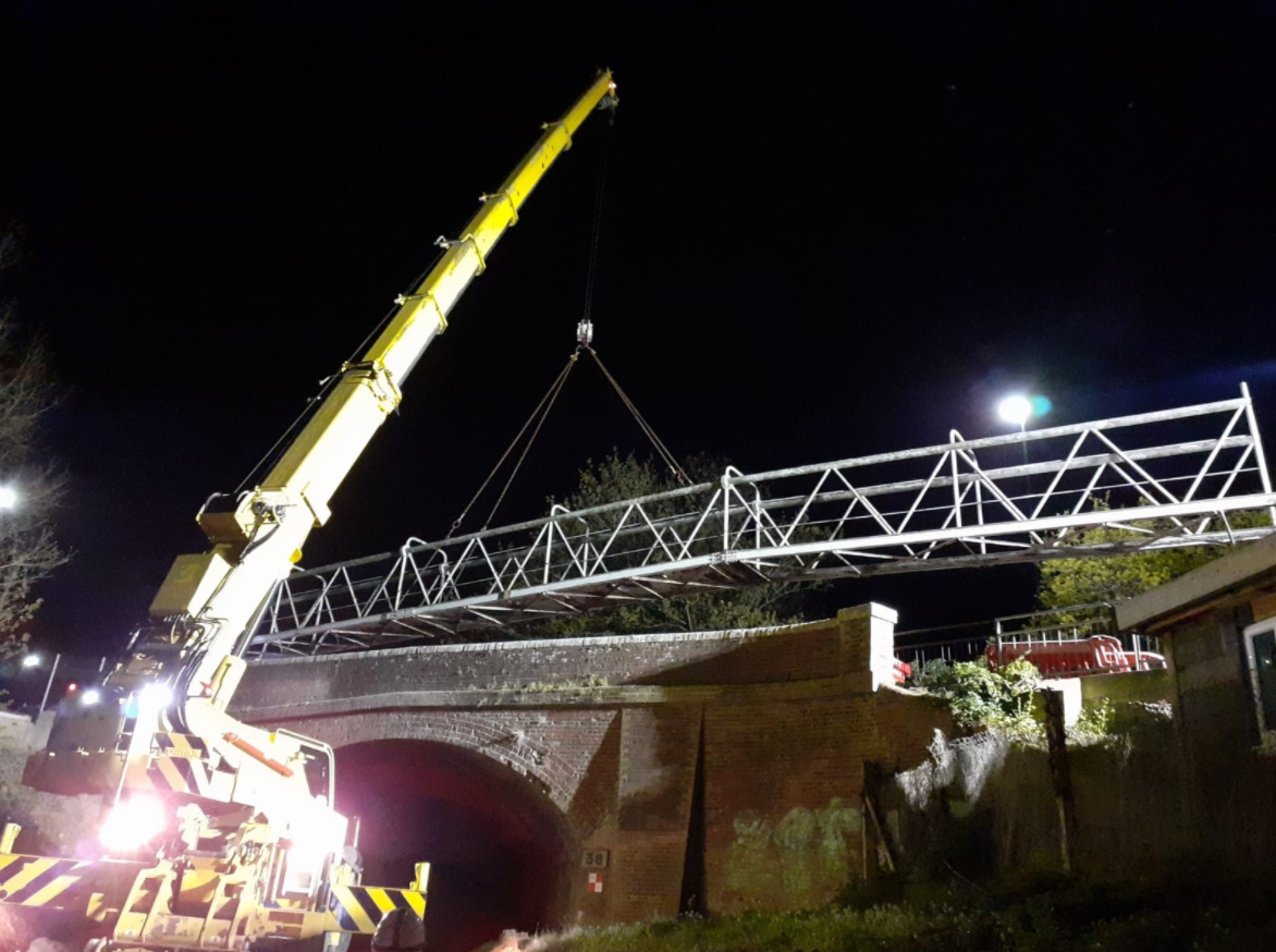 SKEW BRIDGE REMOVED AS PART OF PFI RENOVATION PROGRAMME