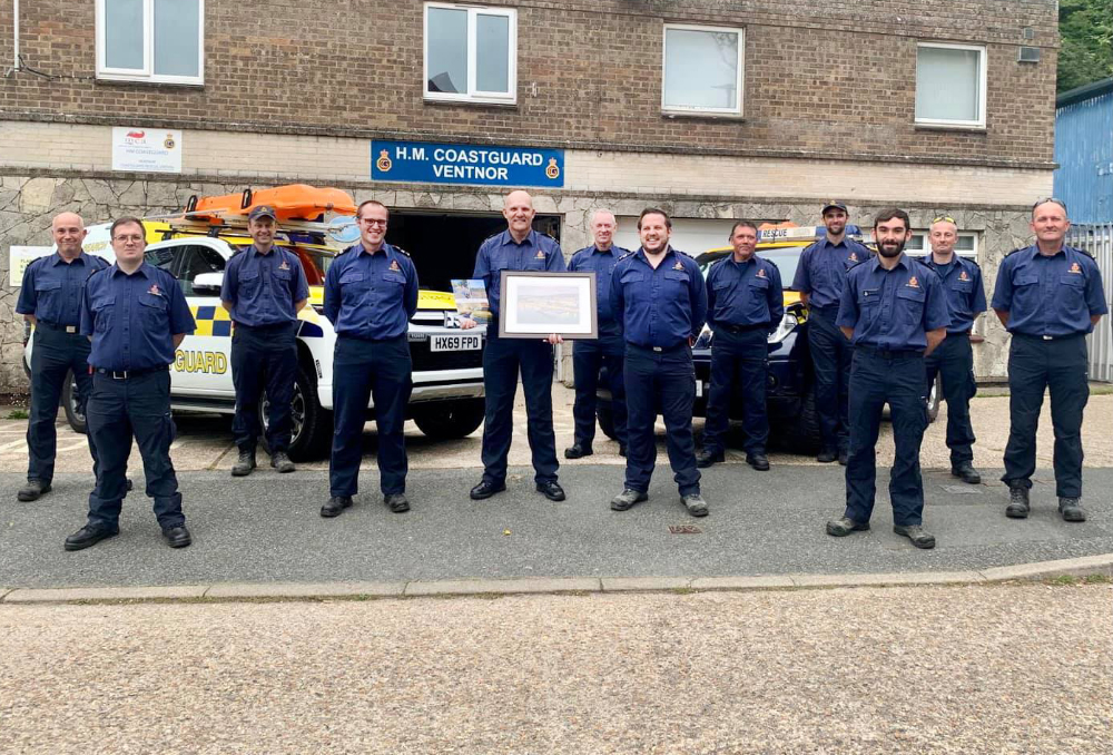 STEVE SAYS GOODBYE TO VENTNOR COASTGUARD TO TAKE UP NEW ROLE AT BEMBRIDGE