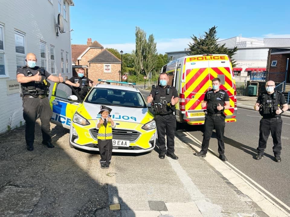 PC FREDDIE REPORTING FOR DUTY! ISLAND YOUNGSTER’S DREAM COMES TRUE THANKS TO POLICE