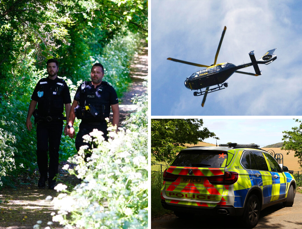 MAN ARRESTED ON SUSPICION OF KIDNAP AFTER SERIES OF POLICE SEARCHES IN WHITCOMBE