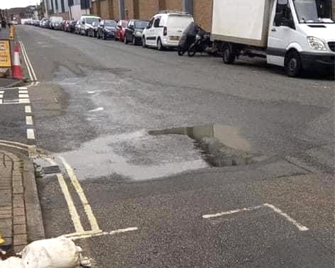 SECOND LEAK IN A WEEK FOR CLARENCE ROAD IN EAST COWES