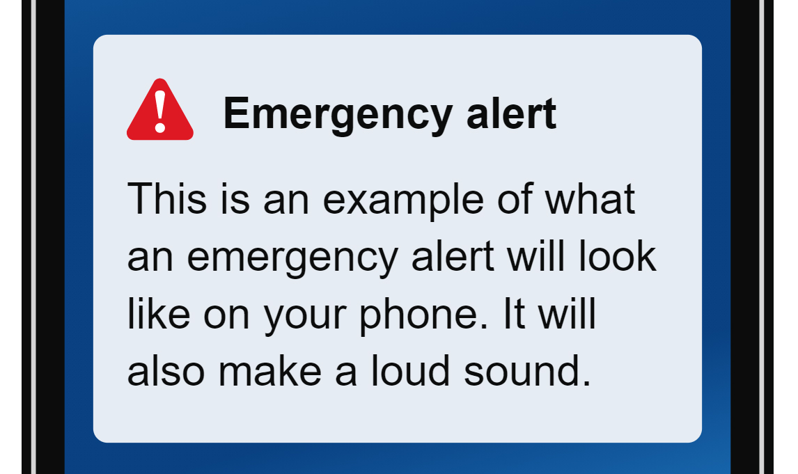 NEW MOBILE PHONE EMERGENCY ALERT SYSTEM TO BE TESTED TODAY