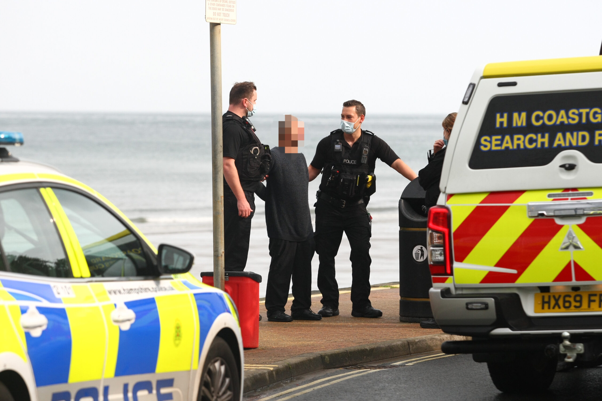 MAN DETAINED BY POLICE AFTER EMERGENCY SEASIDE DASH