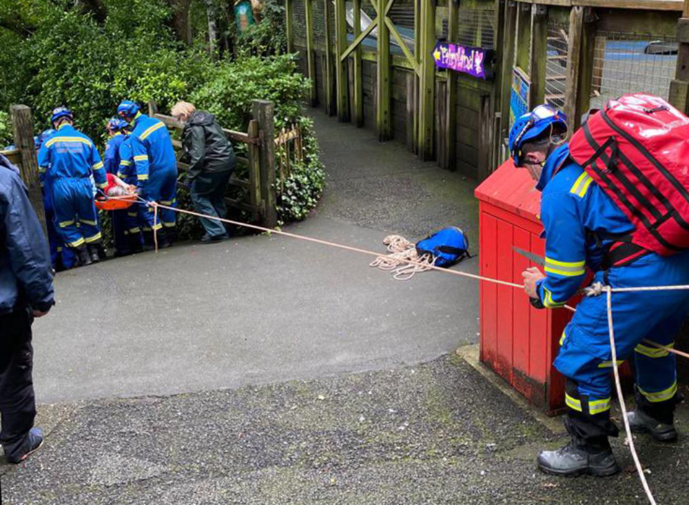 COASTGUARD TASKED TO EXTRICATE CASUALTY FROM BLACKGANG CHINE