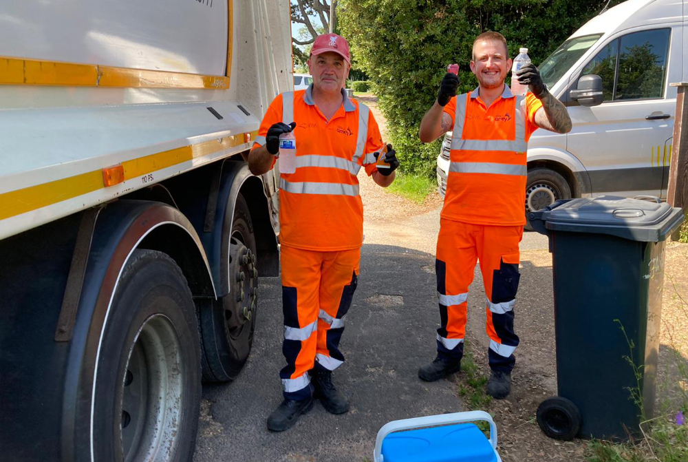 SPARE A THOUGHT FOR THE ISLAND’S WASTE COLLECTORS IN SCORCHING SUMMER HEAT