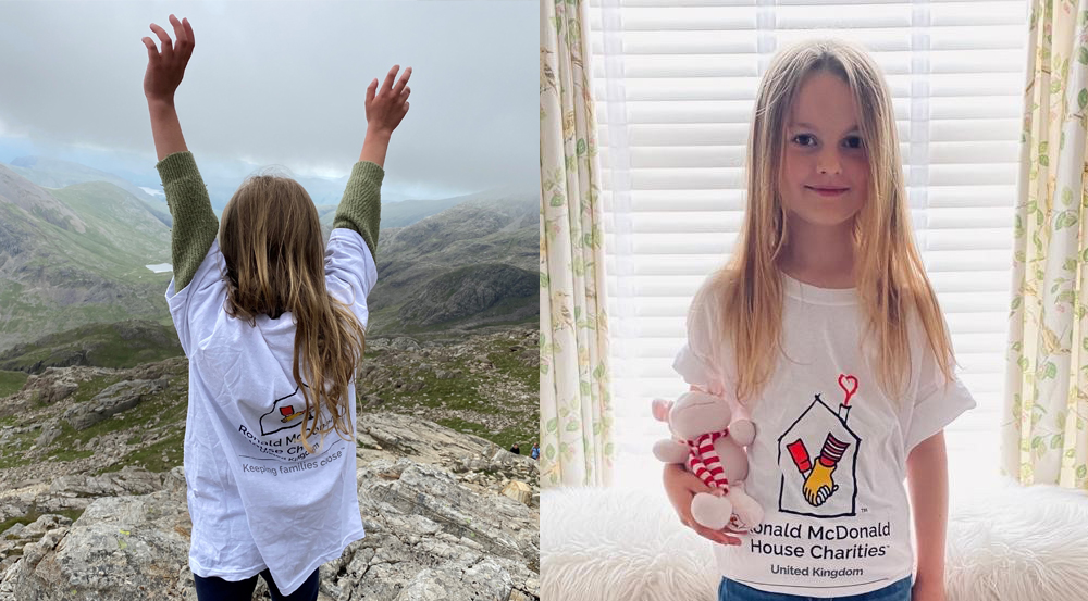 8-YEAR-OLD SOPHIE CLIMBS SCAFELL PIKE FOR RONALD MCDONALD HOUSE