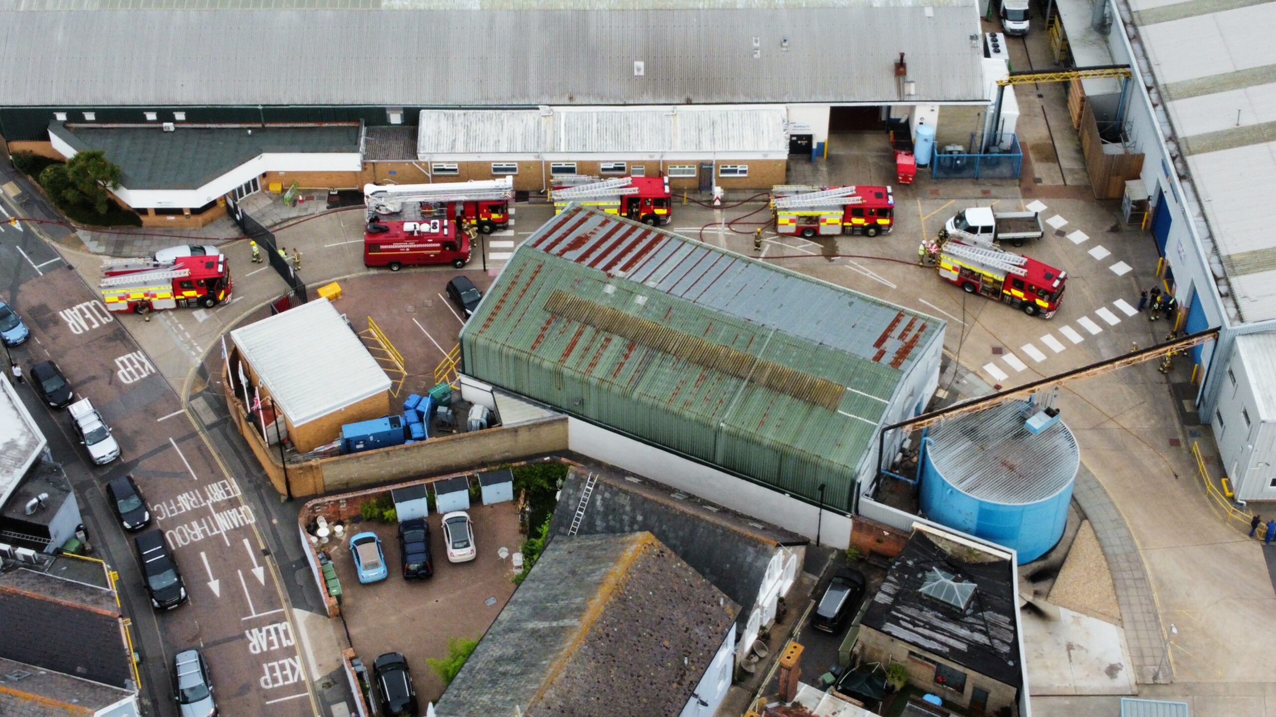 SPRINKLER ROOM FIRE BREAKS OUT AT GKN AEROSPACE IN EAST COWES