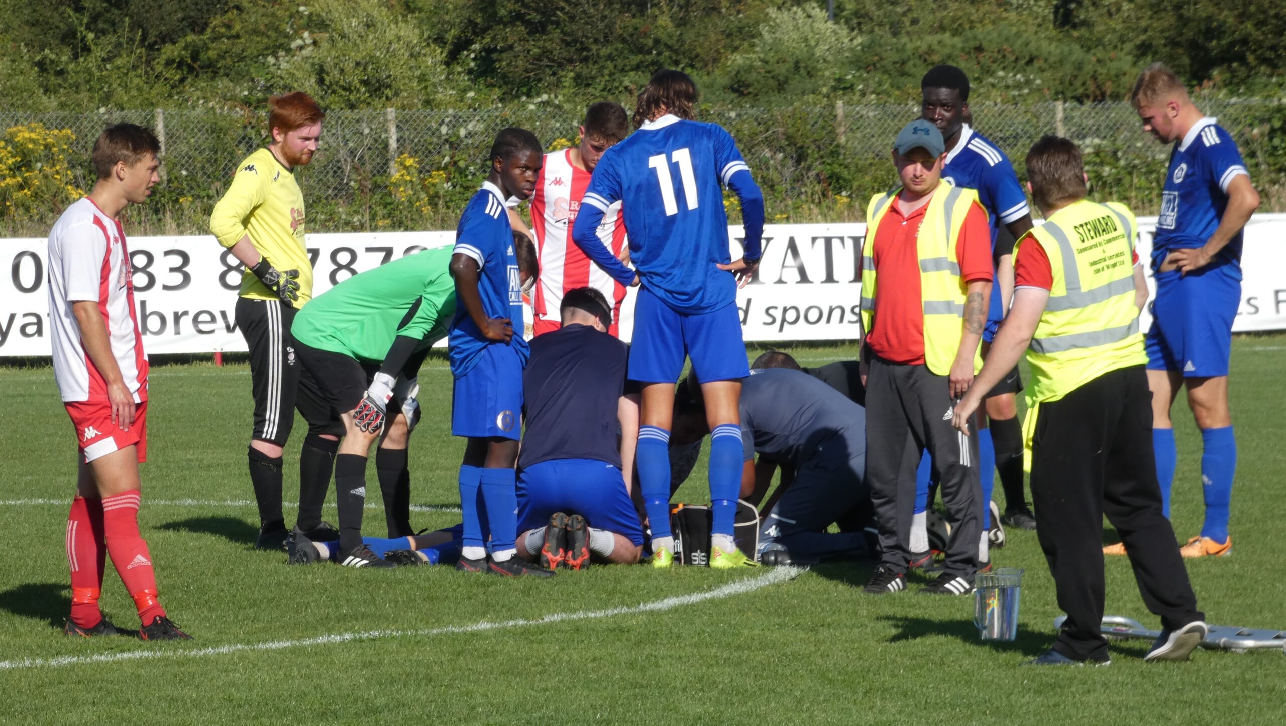 WESSEX LEAGUE MATCH ABANDONED AFTER PLAYER COLLAPSES ON THE PITCH