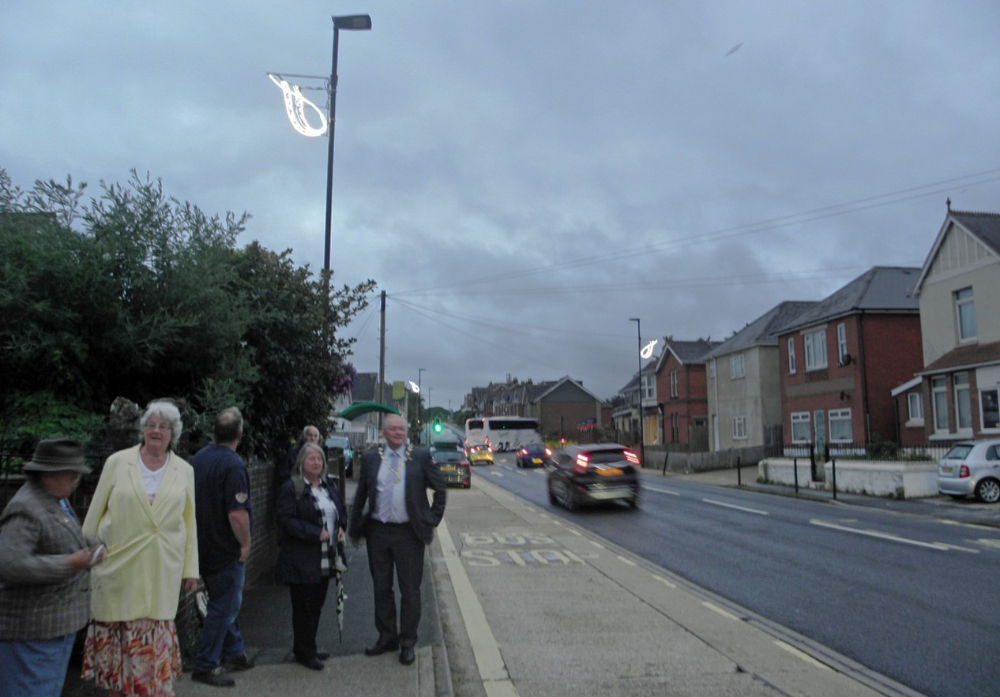 LAKE ALL LIT UP AS NEW LAMP POST ILLUMINATIONS SWITCHED ON