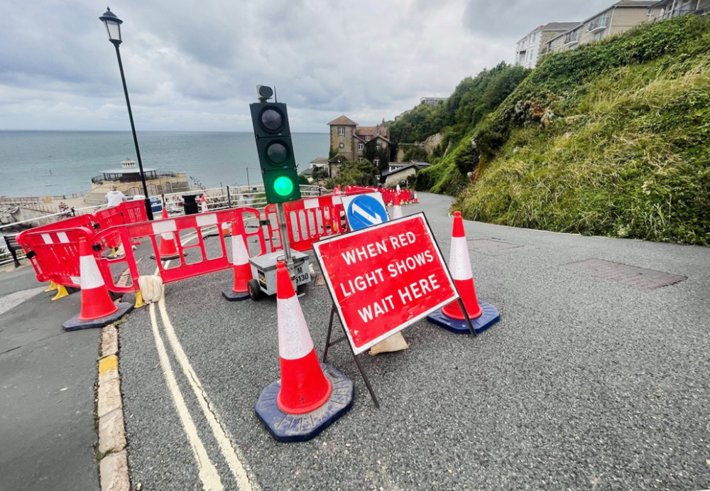 WORKS AT VENTNOR CASCADES SHOULD BE COMPLETED LATER THIS MONTH