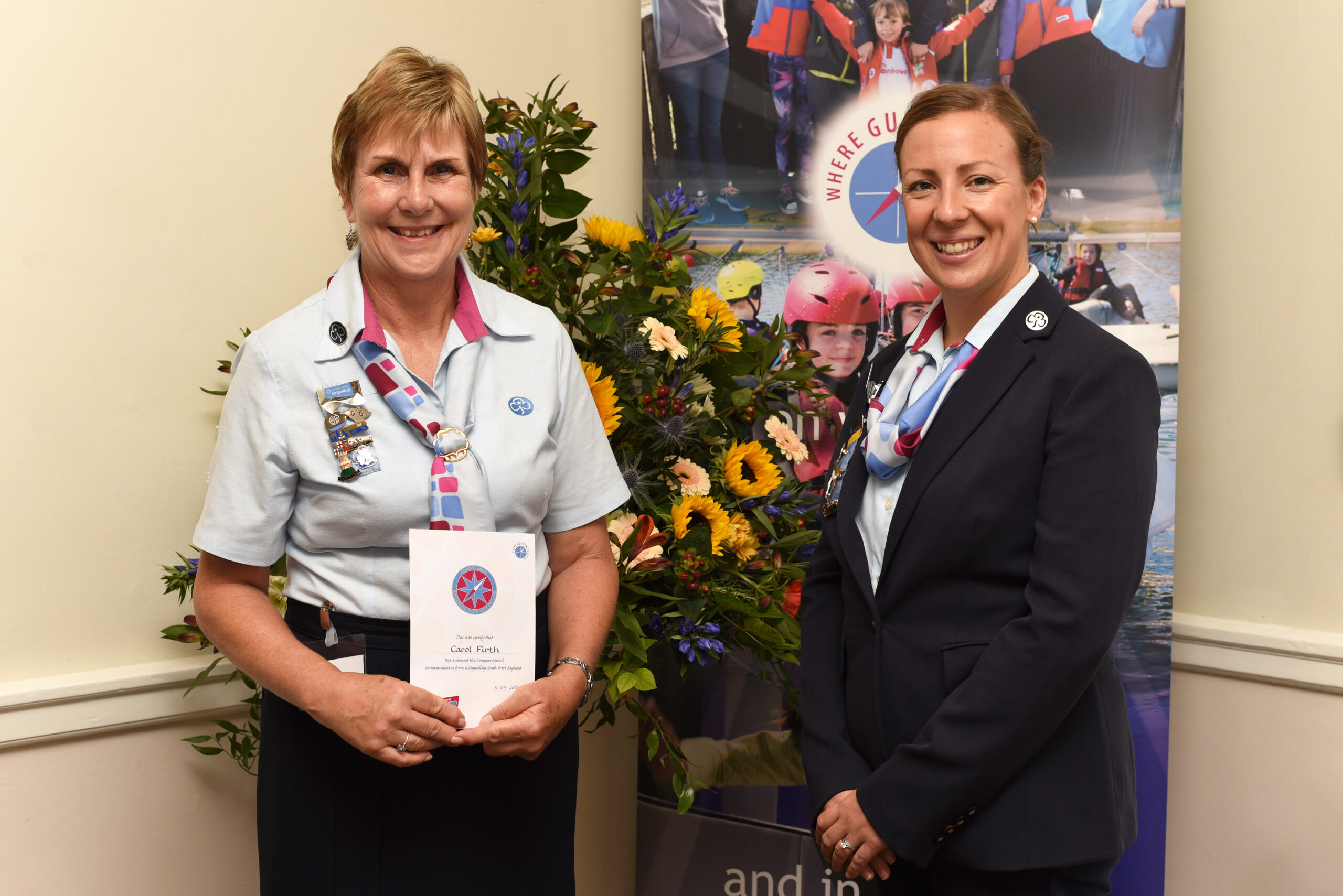 ISLAND GIRLGUIDING LEADER PRESENTED WITH AWARD FOR SERVICE