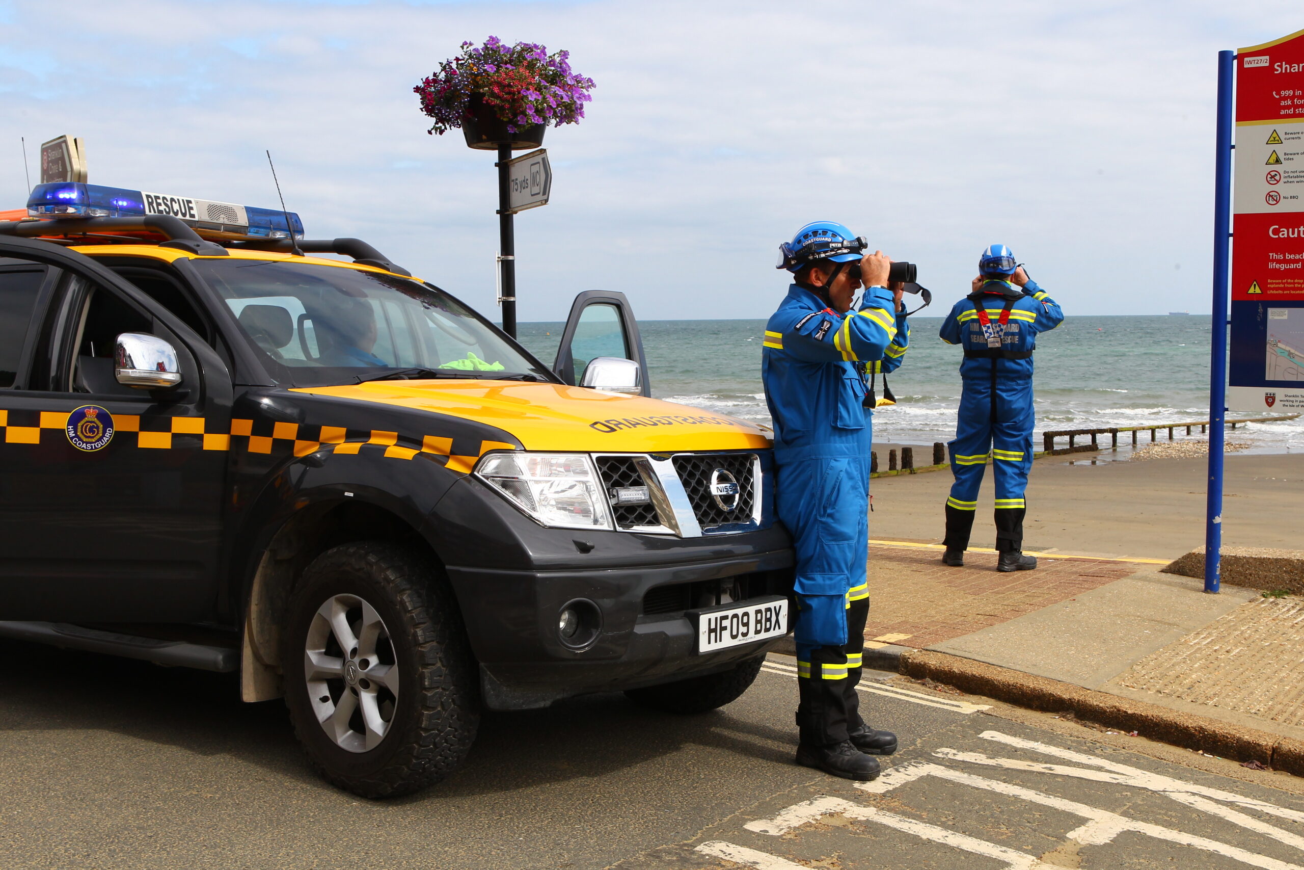 SEARCH OPERATION LAUNCHED AS CRIES FOR HELP HEARD AT SHANKLIN