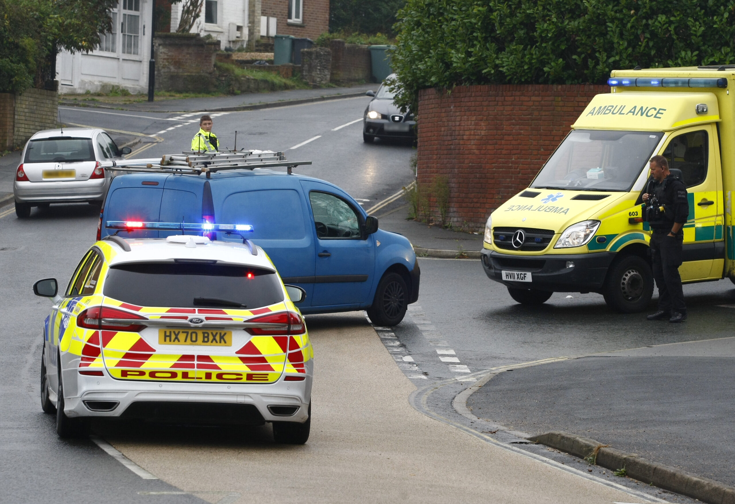ELDERLY CYCLIST INJURED IN COLLISION WITH VAN IN RYDE