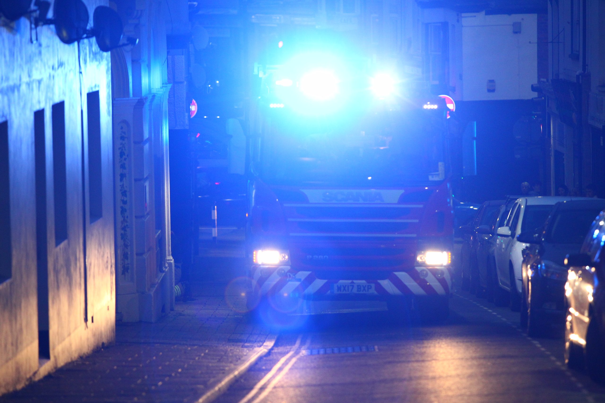 WASHING MACHINE FIRE OUT ON ARRIVAL IN RYDE