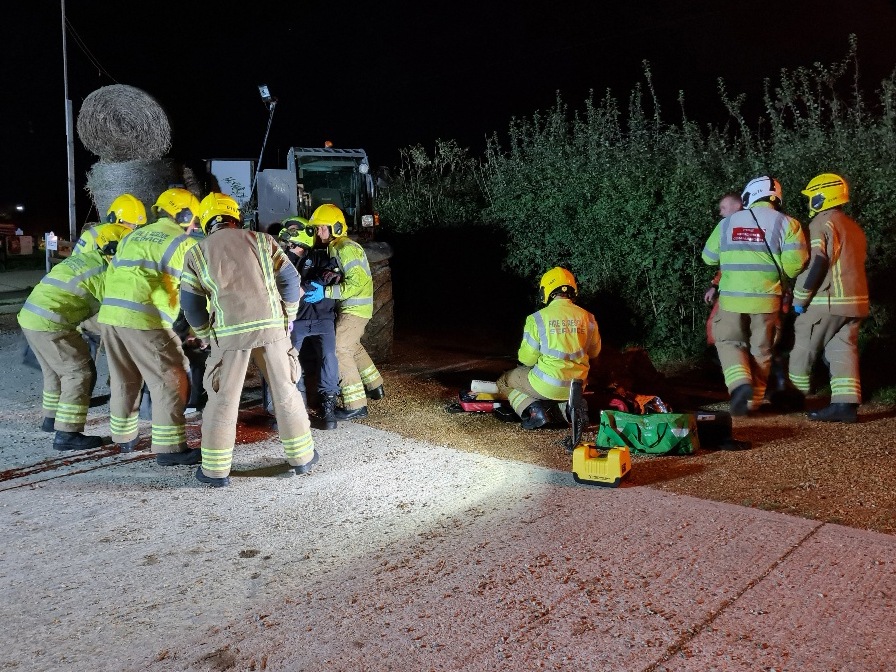 REALISTIC EXERCISE SEES FIREFIGHTERS DEAL WITH MOTORCYCLIST IMPALEMENT