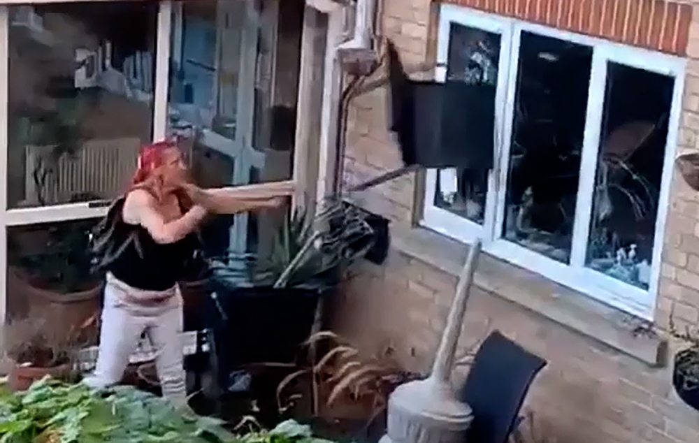 WOMAN ORDERED TO PAY JUST £140 IN COMPENSATION AFTER DESTROYING WINDOWS WITH PLANTPOT