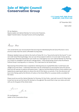 Camp Hill Open Letter1