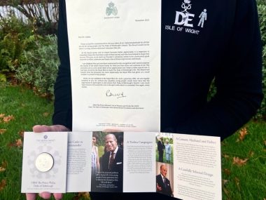 Letter And Coin From Prince Edward
