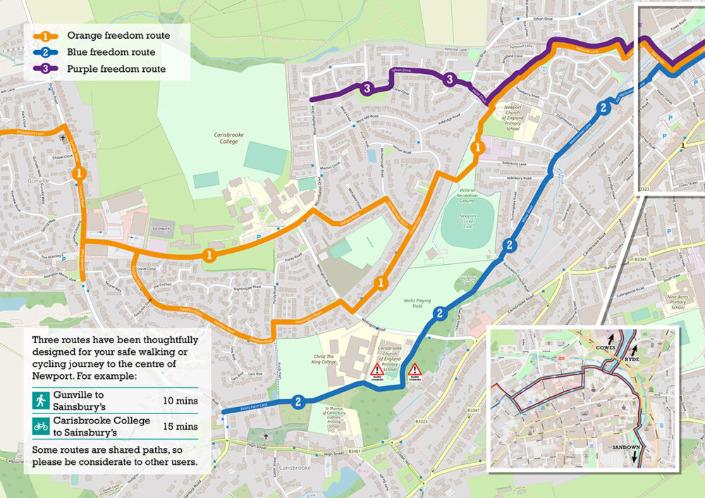 Cyclewight Carisbrooke-gunville Greenways