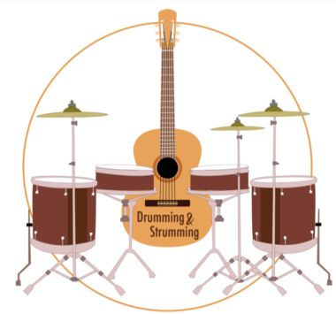 Drumming And Strumming Logo
