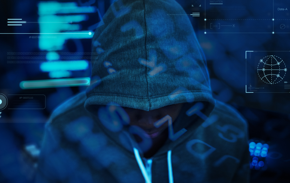 Hacker With Their Hood Up