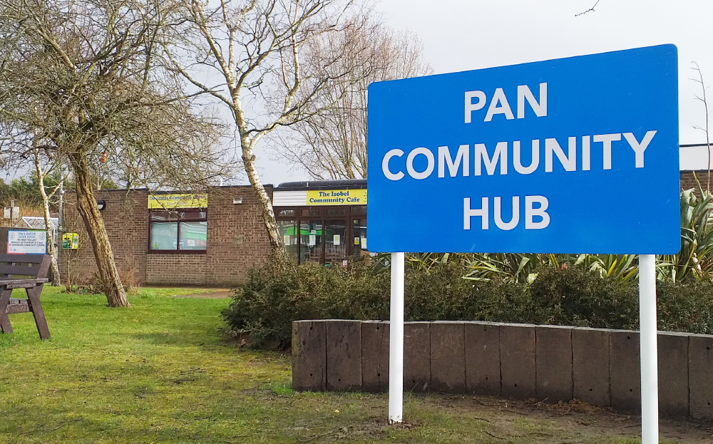 Pan Community Hub Sign (12mar21)