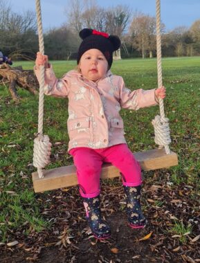 Savannah On Swing