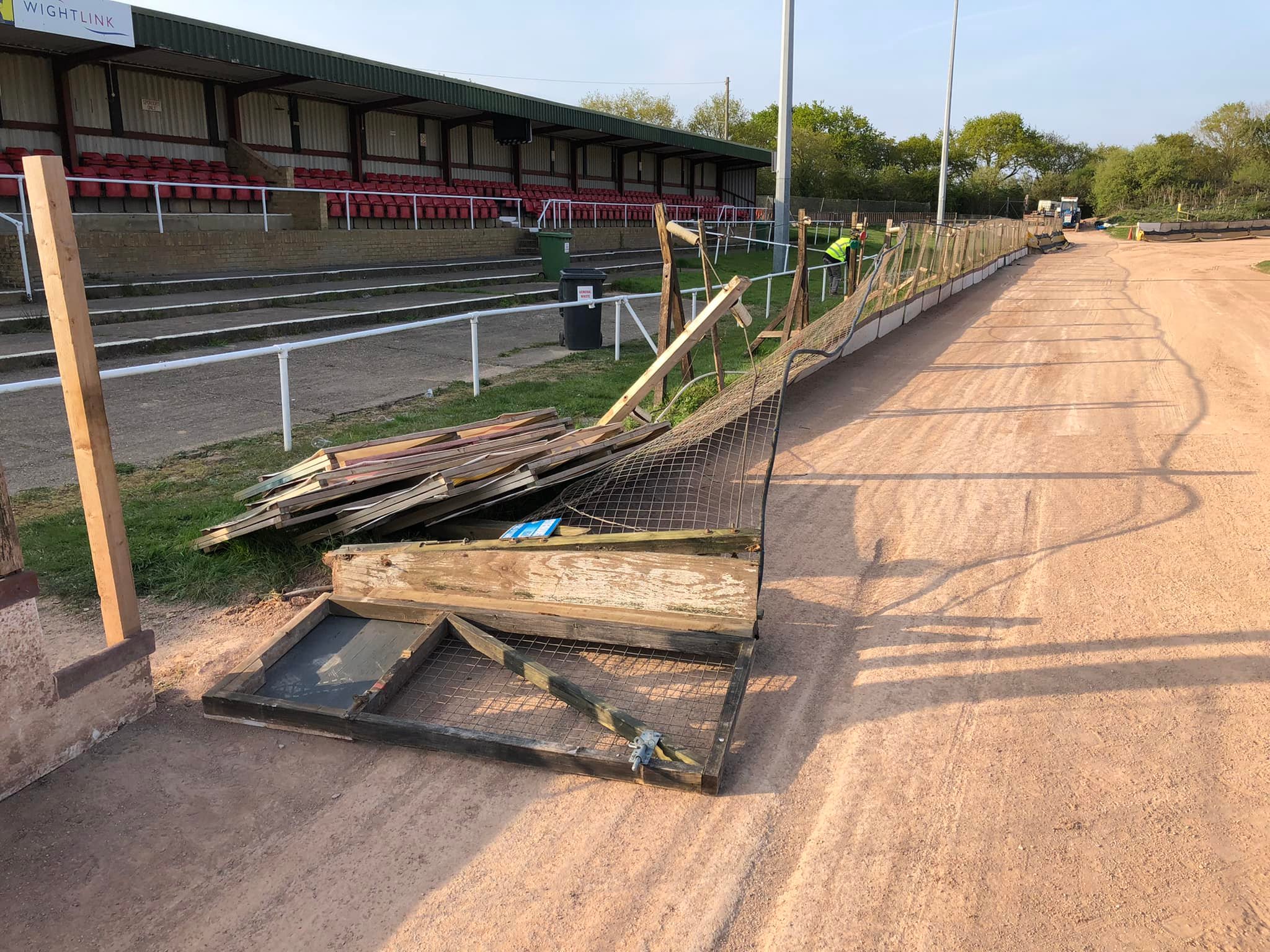 Smallbrook Stadium Damage