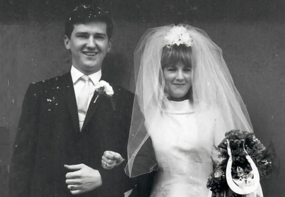Tony And Kath On Their Wedding Day