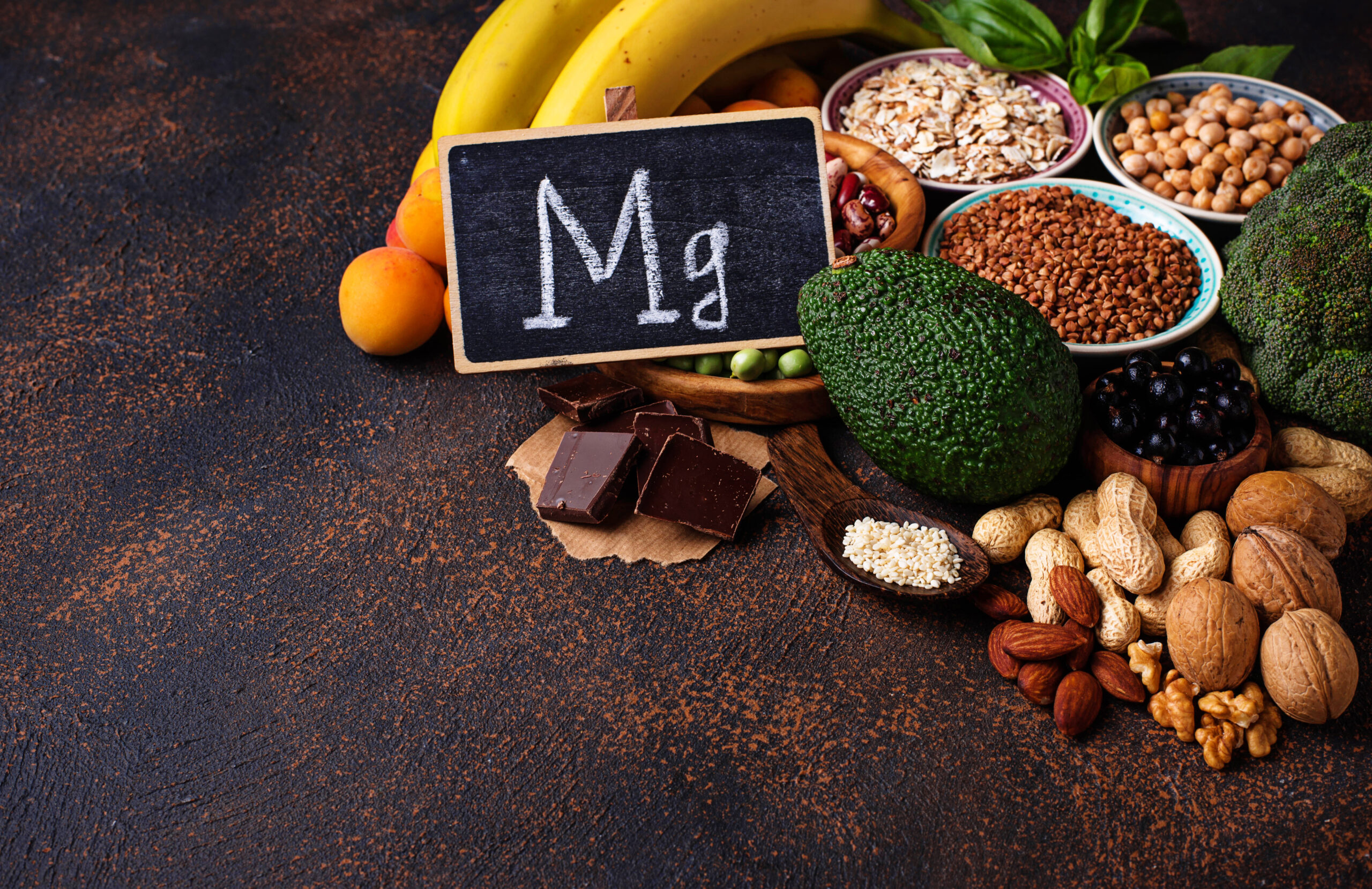 Assortment Of Food Containing Magnesium