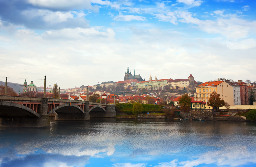 Prague Castle From Vltava Side