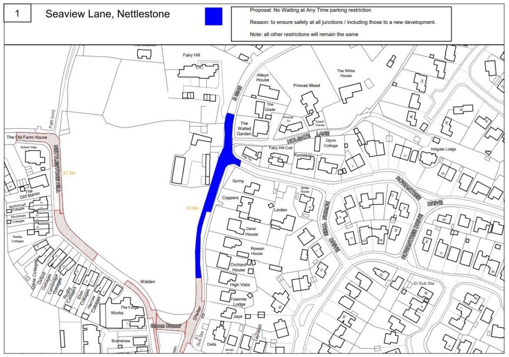 Seaview Lane Proposed Tro