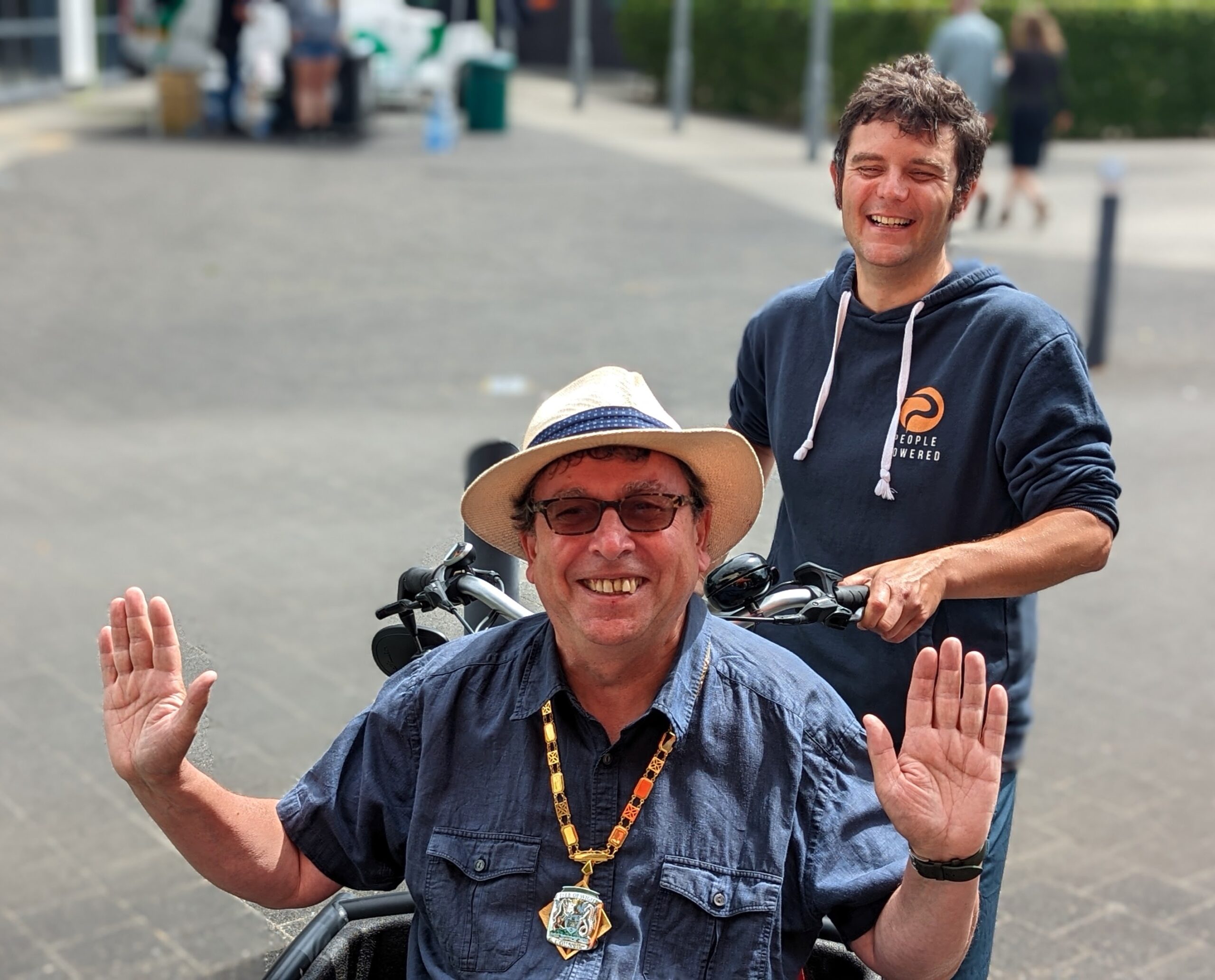 Cllr Lilley And Matthew Whittaker Of People Powered