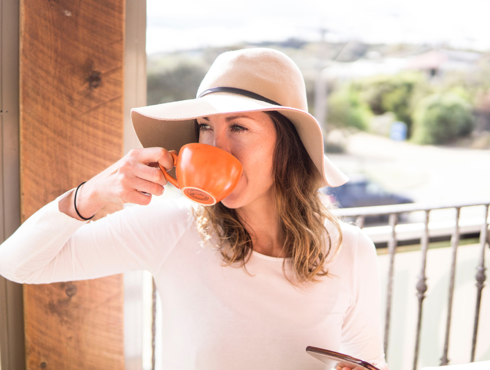 Drinking Coffee