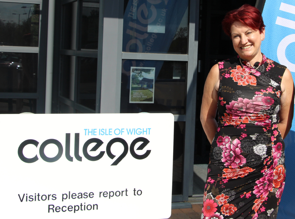 Ros Parker And Nick England Front Of College Copy