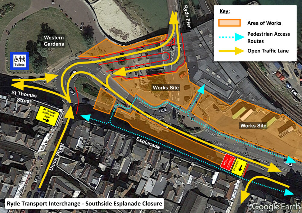 220920 Southside Esplanade Closure Tm Layout