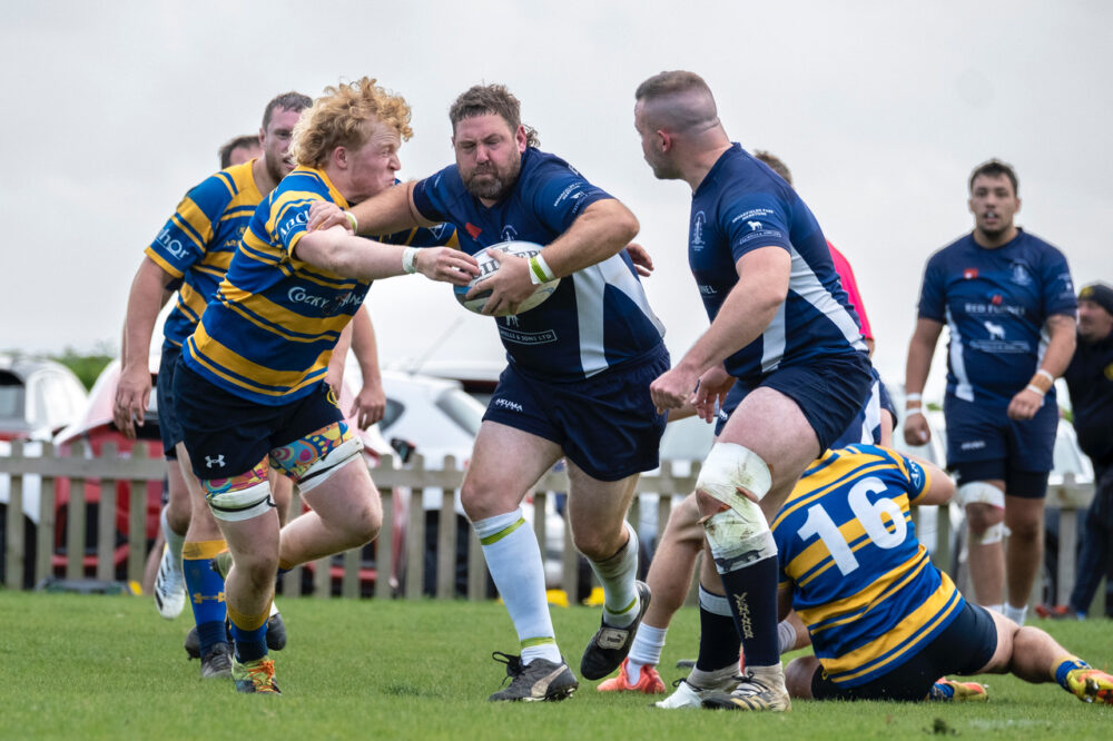 Andy Addison On The Charge With Ben Savill In Support. Photo By Simon Dear
